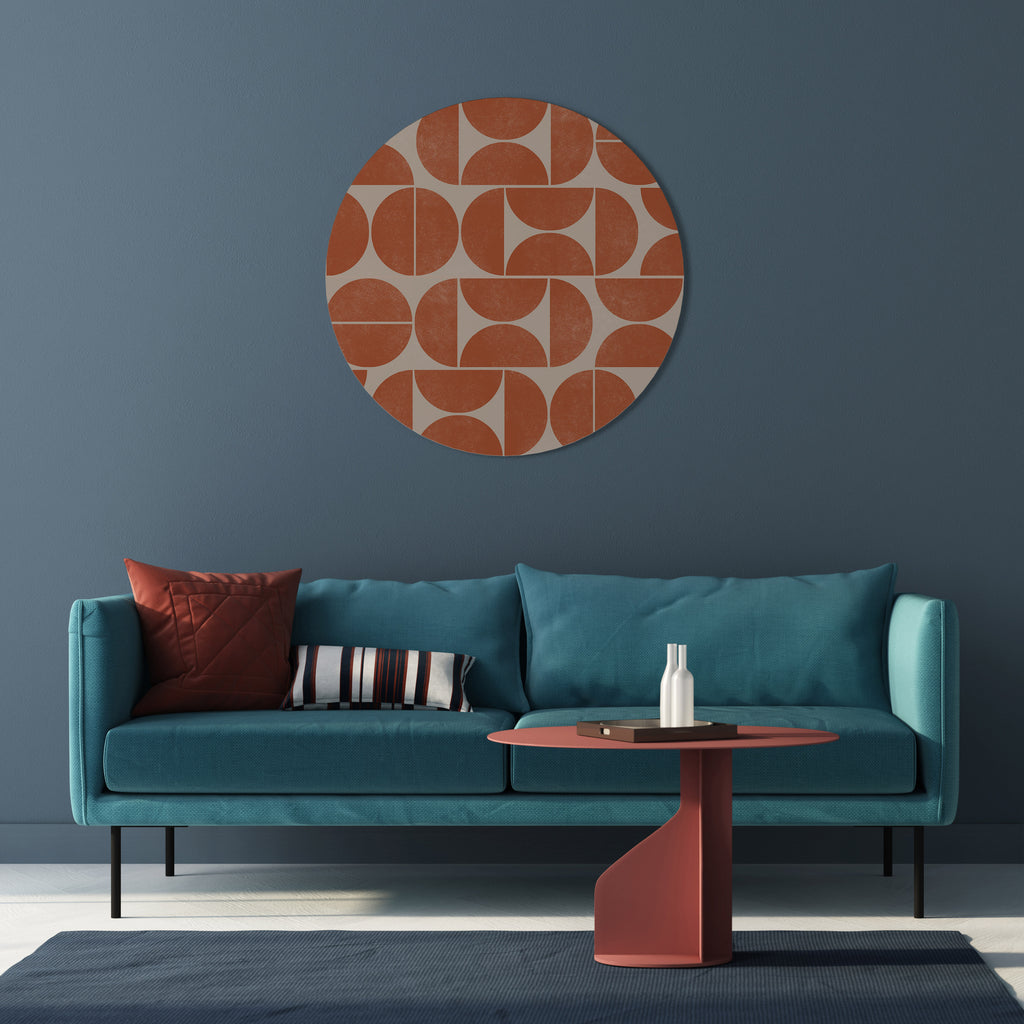 REPETITION COMPULSION Round Wall Art