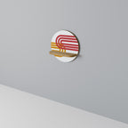 CIRCLELINE DECOR Estante Redondo Decorativo en Efecto Roble