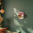 CIRCLELINE DECOR Estante Redondo Decorativo en Efecto Roble