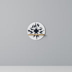 MOONLIT MOSAIC Round Art Shelf In Oak Effect