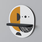 MOONLIT EUPHORIA Oval Art Shelf In Black Finish