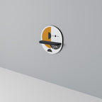 MOONLIT EUPHORIA Oval Art Shelf In Black Finish