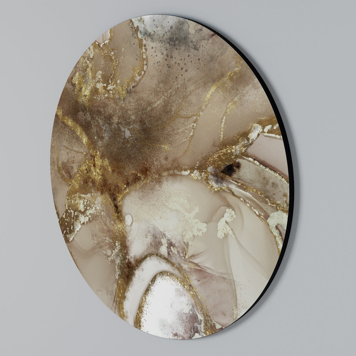 CALMING STREAMS Arte de pared redondo