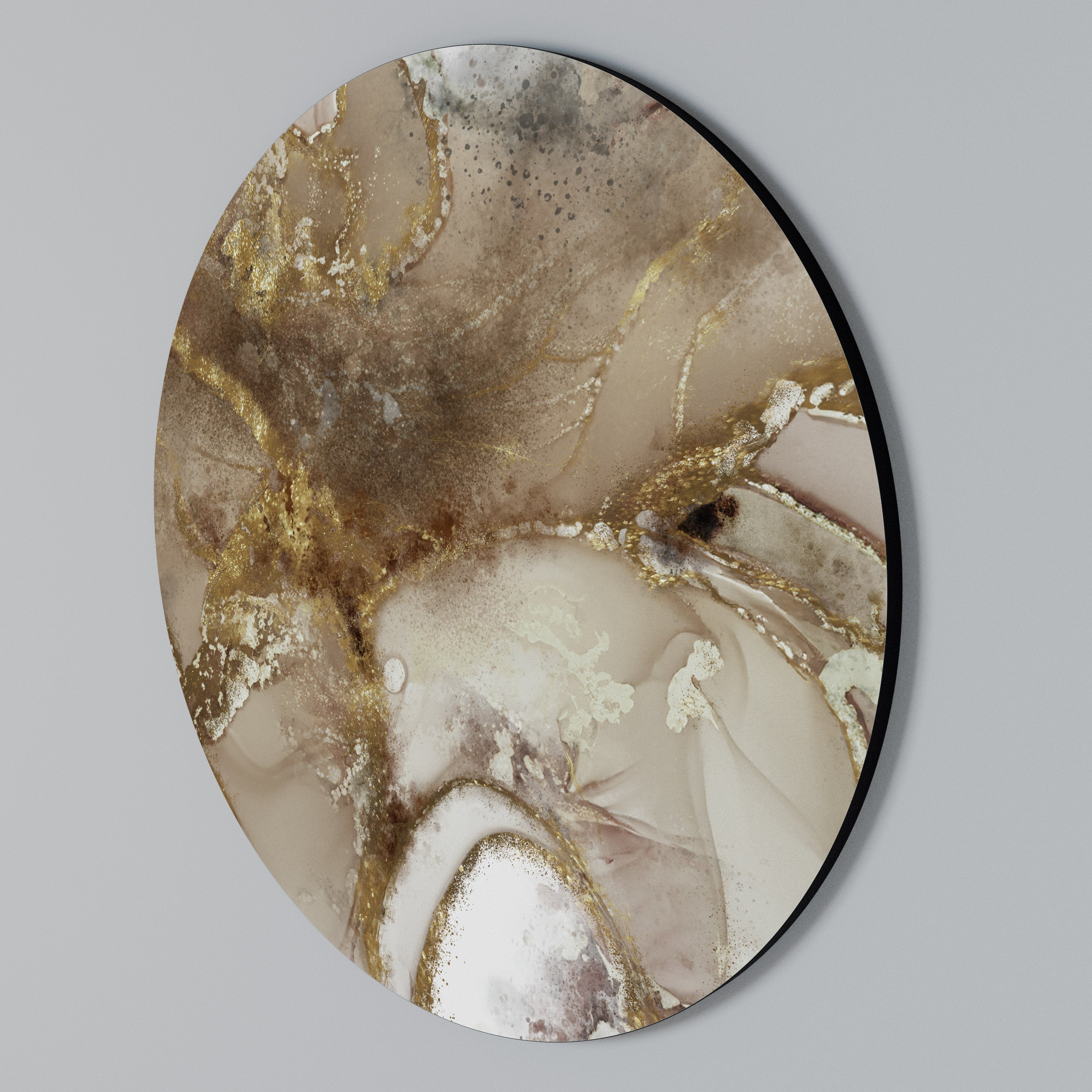 CALMING STREAMS Arte de pared redondo