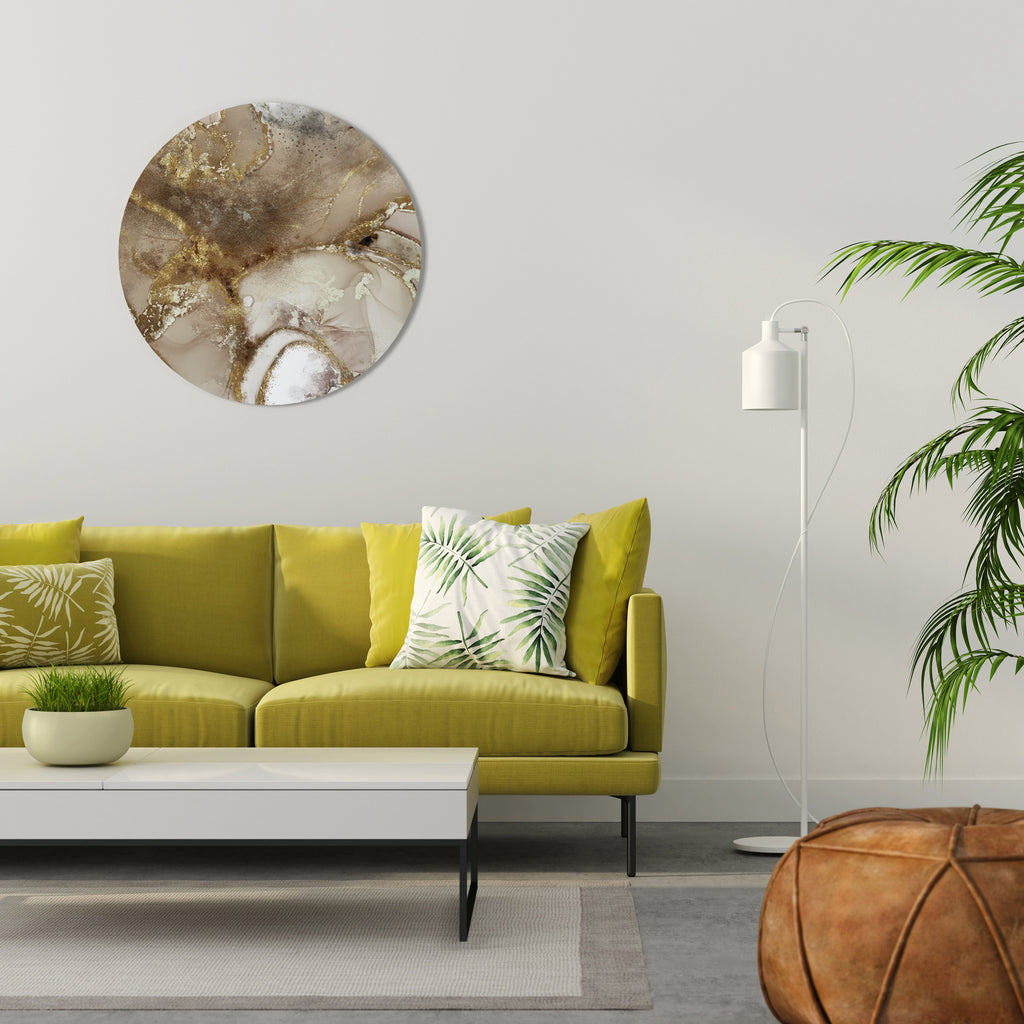 Arte de pared redondo CALMING STREAMS