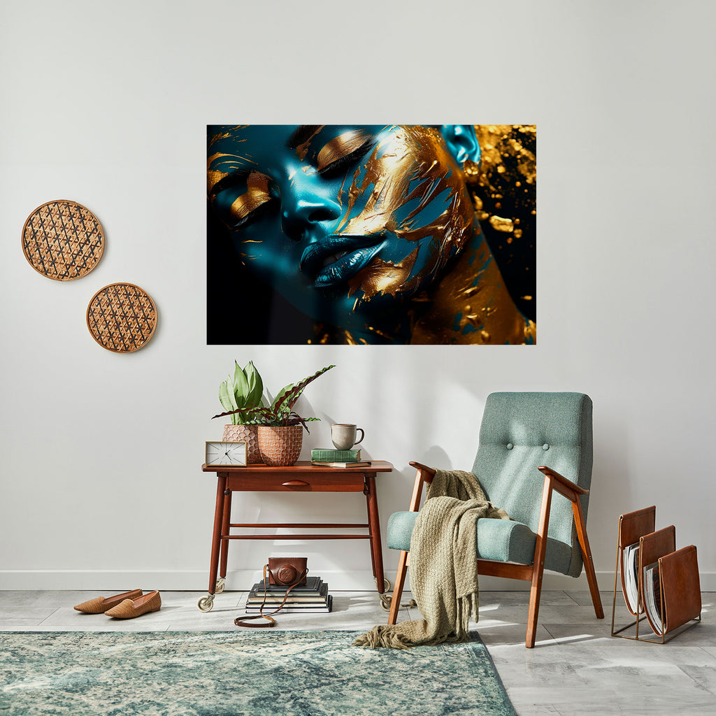 Póster horizontal autoadhesivo GOLDEN SERENITY