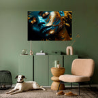 GOLDEN SERENITY Póster Horizontal Adhesivo