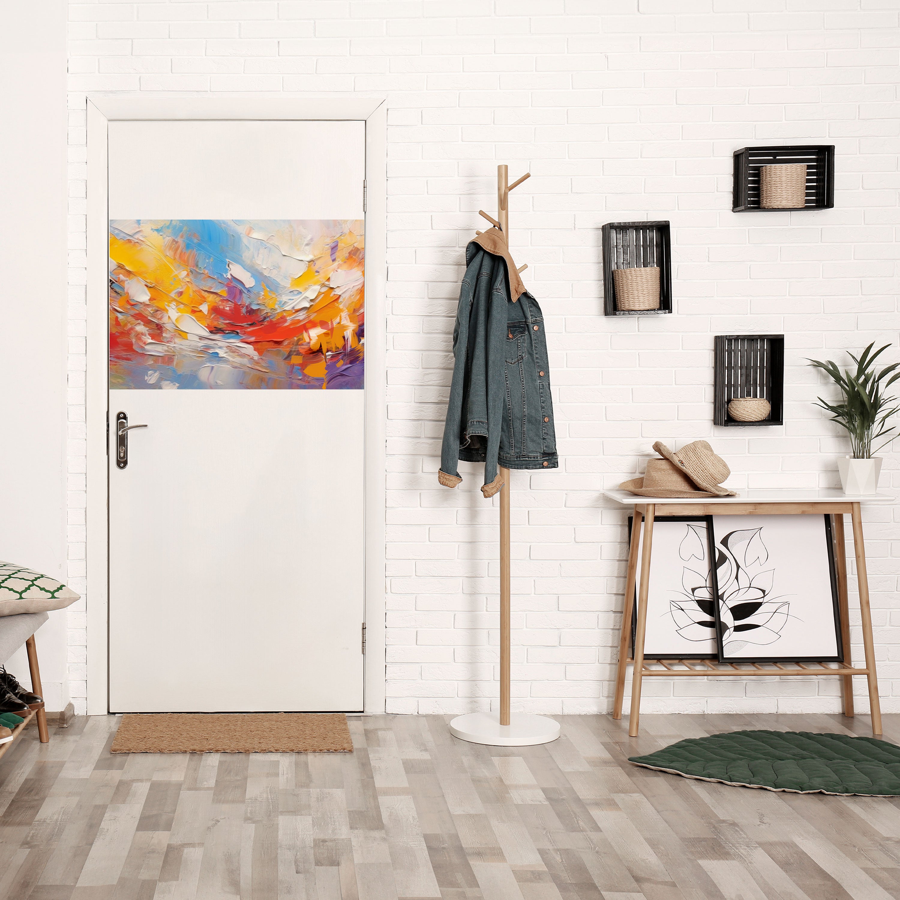 Póster horizontal autoadhesivo "ENSOÑAMIENTO COLORIDO"