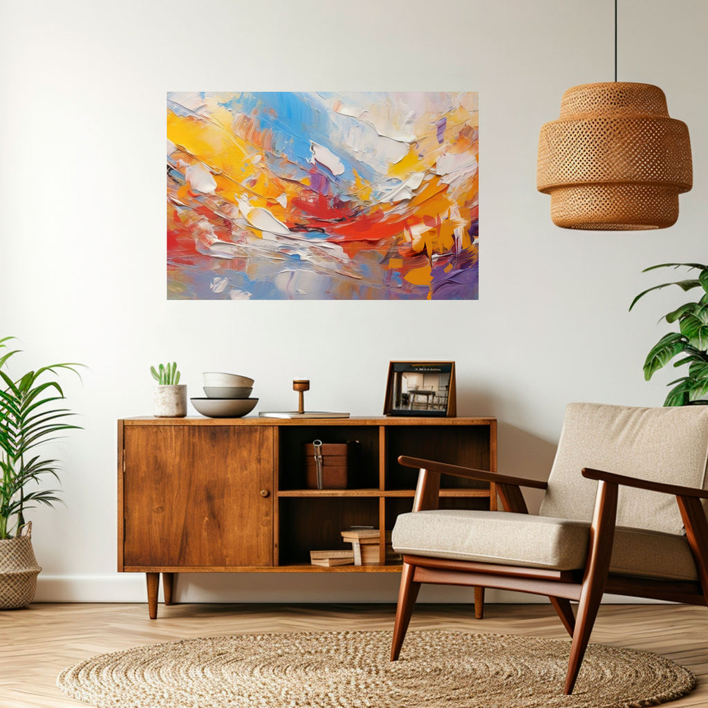 Póster horizontal autoadhesivo "ENSOÑAMIENTO COLORIDO"