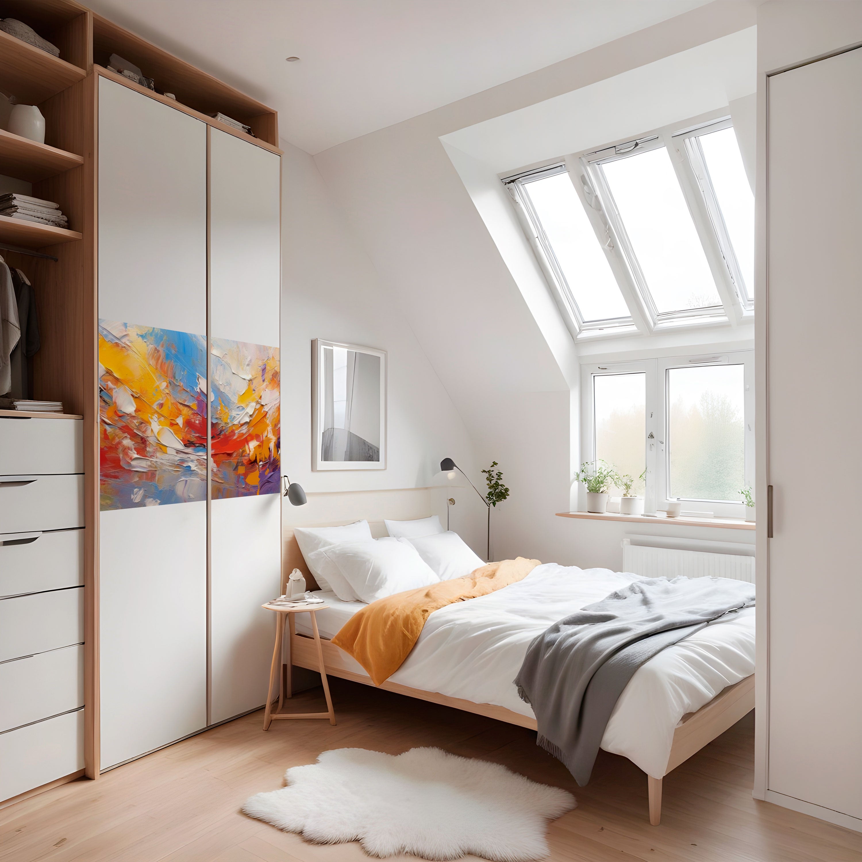 Póster horizontal autoadhesivo "ENSOÑAMIENTO COLORIDO"