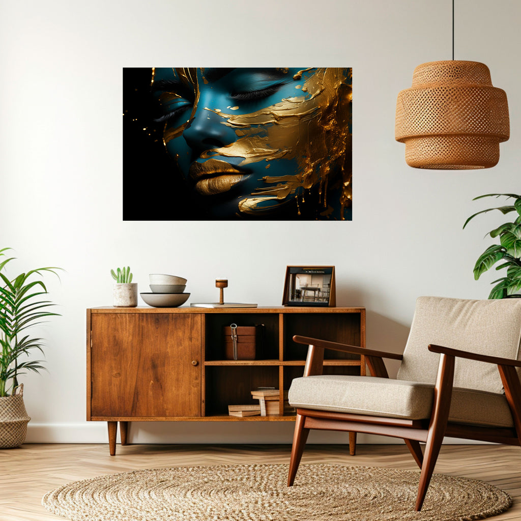 ELEGANCIA BRILLANTE Póster horizontal autoadhesivo