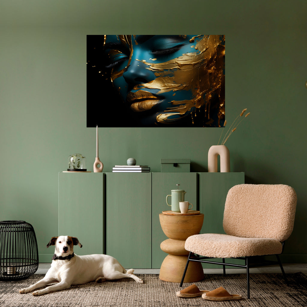 ELEGANCIA BRILLANTE Póster horizontal autoadhesivo