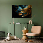 GLOWING ELEGANCE Póster Horizontal Adhesivo