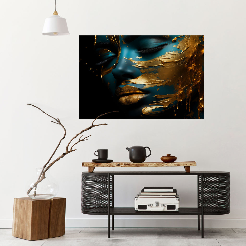 ELEGANCIA BRILLANTE Póster horizontal autoadhesivo