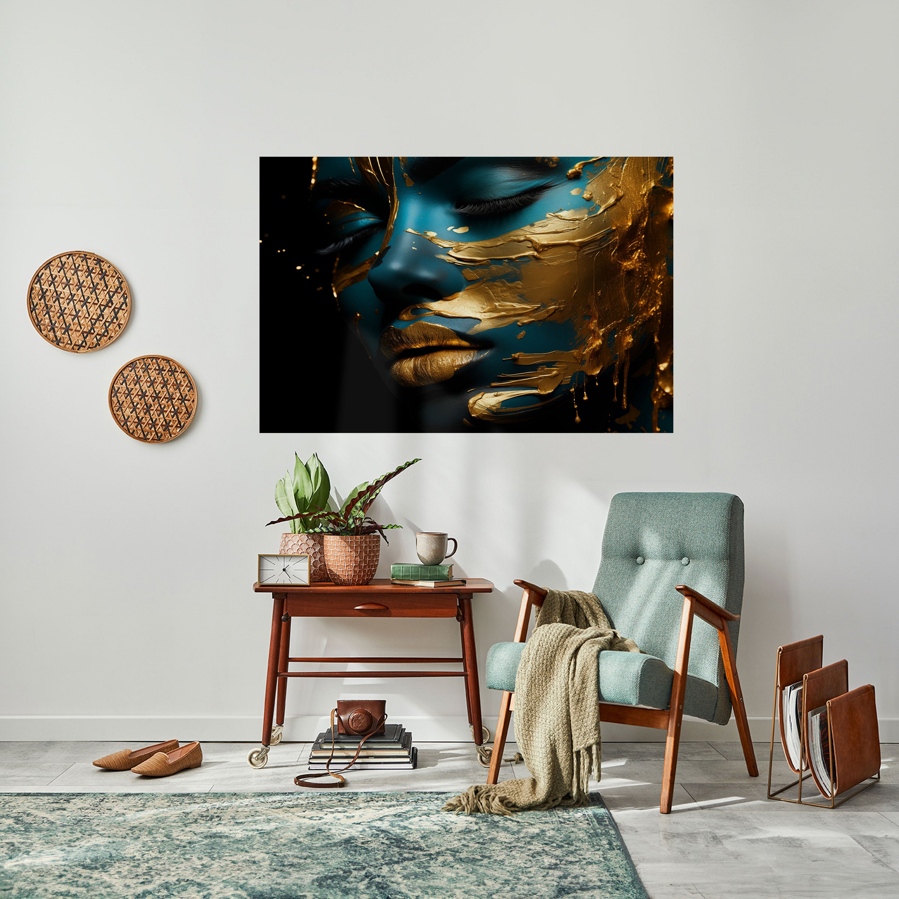 ELEGANCIA BRILLANTE Póster horizontal autoadhesivo