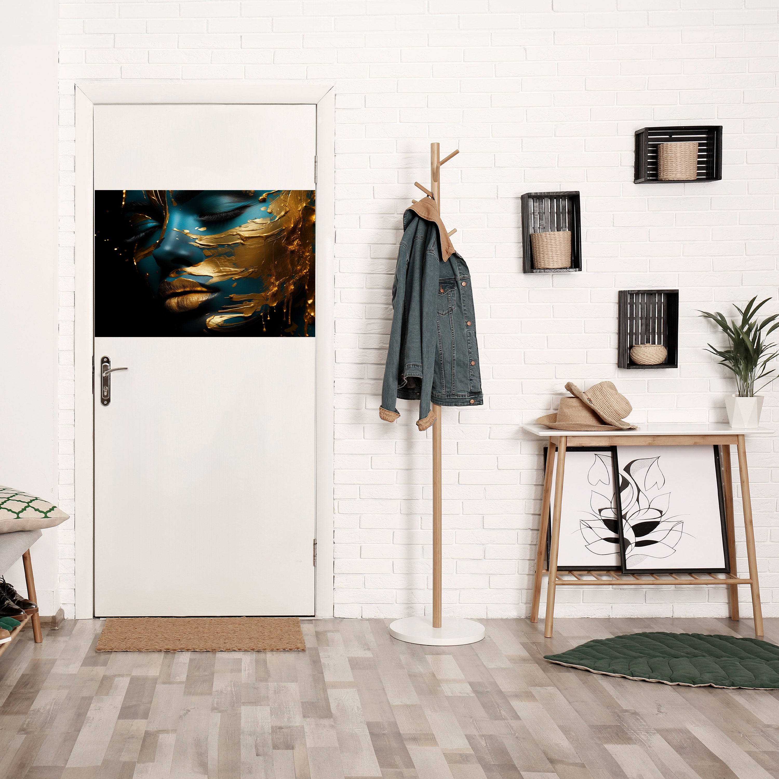 ELEGANCIA BRILLANTE Póster horizontal autoadhesivo