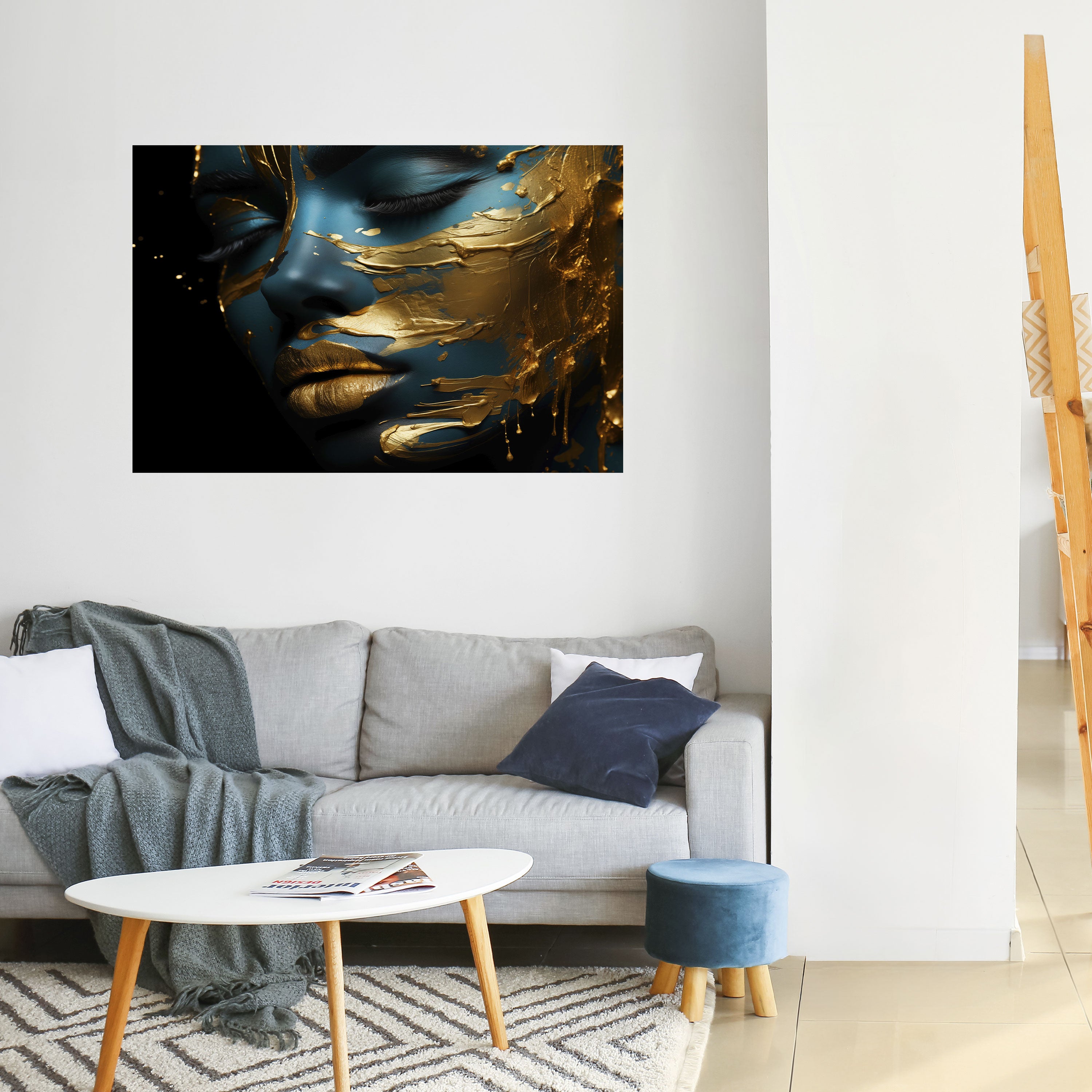 ELEGANCIA BRILLANTE Póster horizontal autoadhesivo