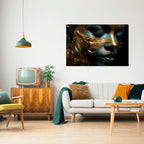 LUSTROUS BEAUTY Póster Horizontal Adhesivo