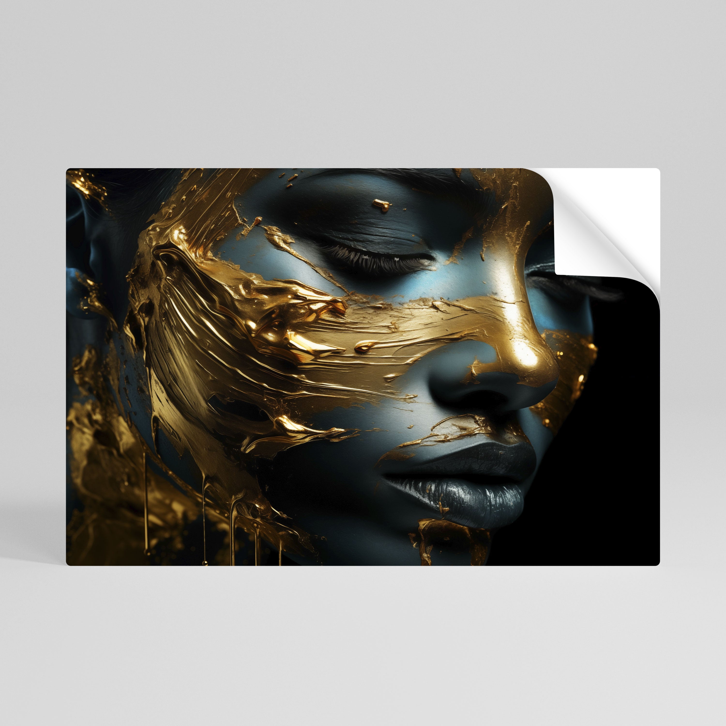 LUSTROUS BEAUTY Peel and Stick Horizontal Poster