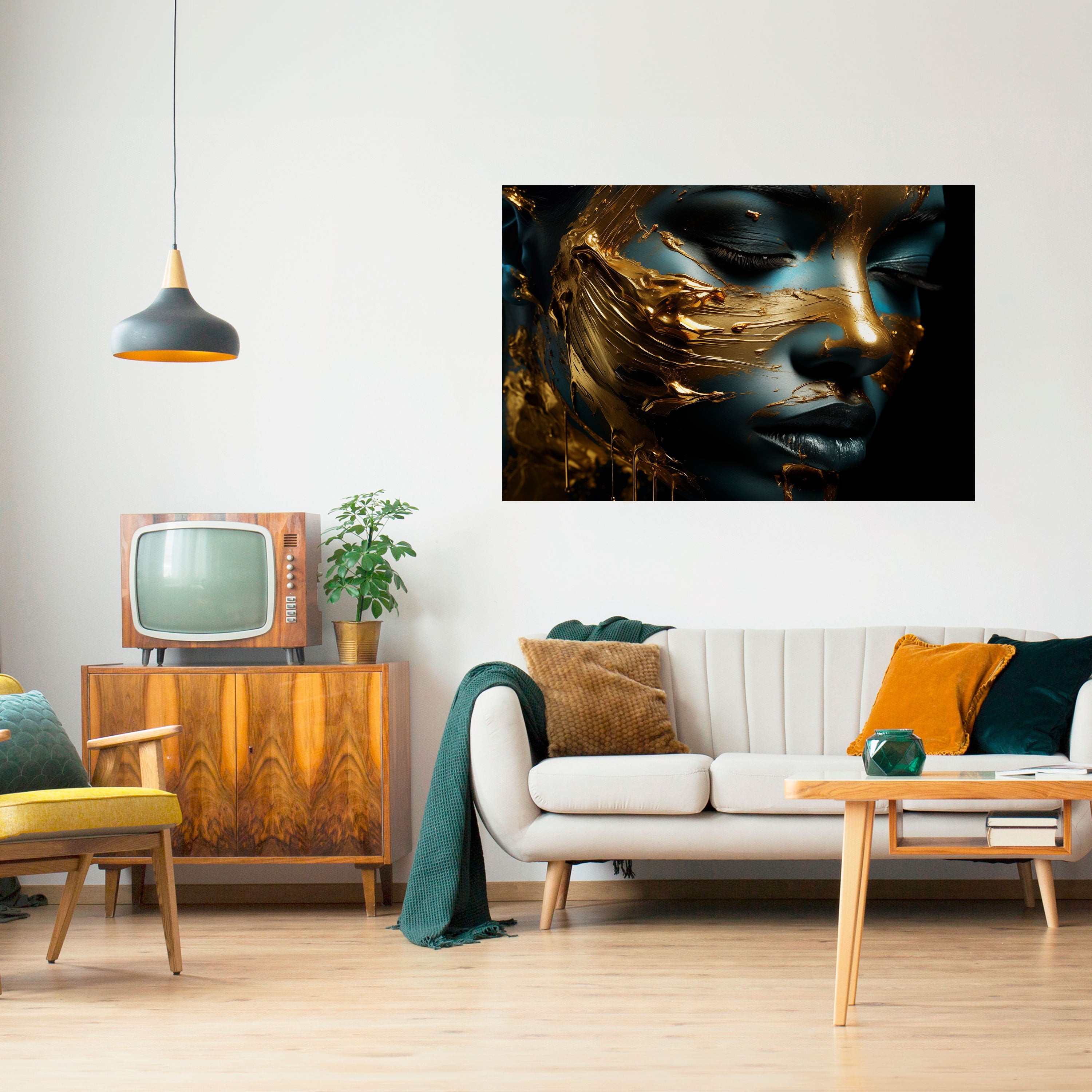 BELLEZA LUSTRIOSA Póster horizontal autoadhesivo