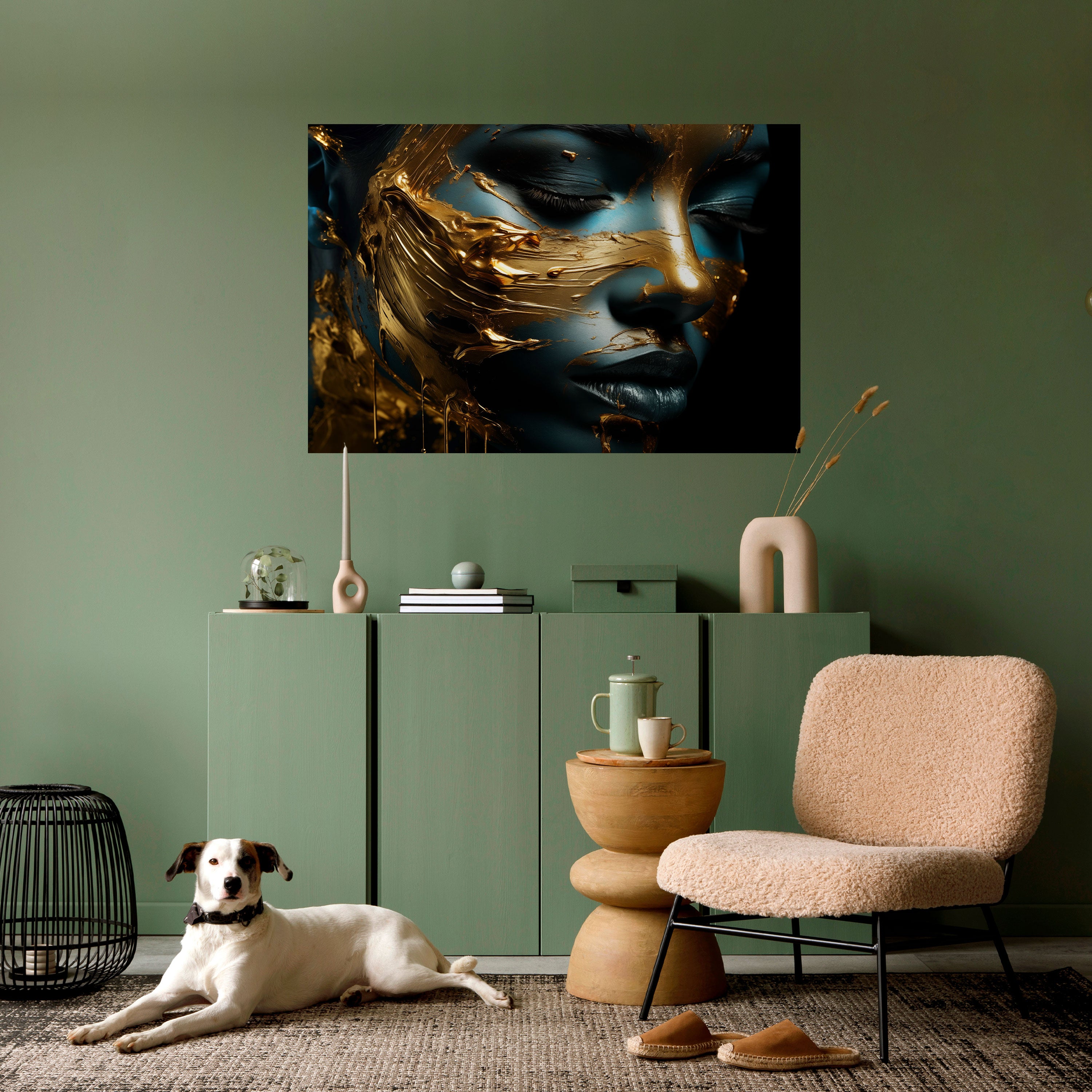 BELLEZA LUSTRIOSA Póster horizontal autoadhesivo