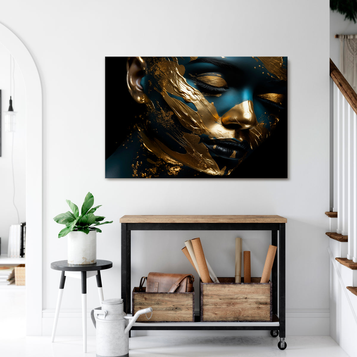 GILDED GRACE Cuadro en lienzo horizontal