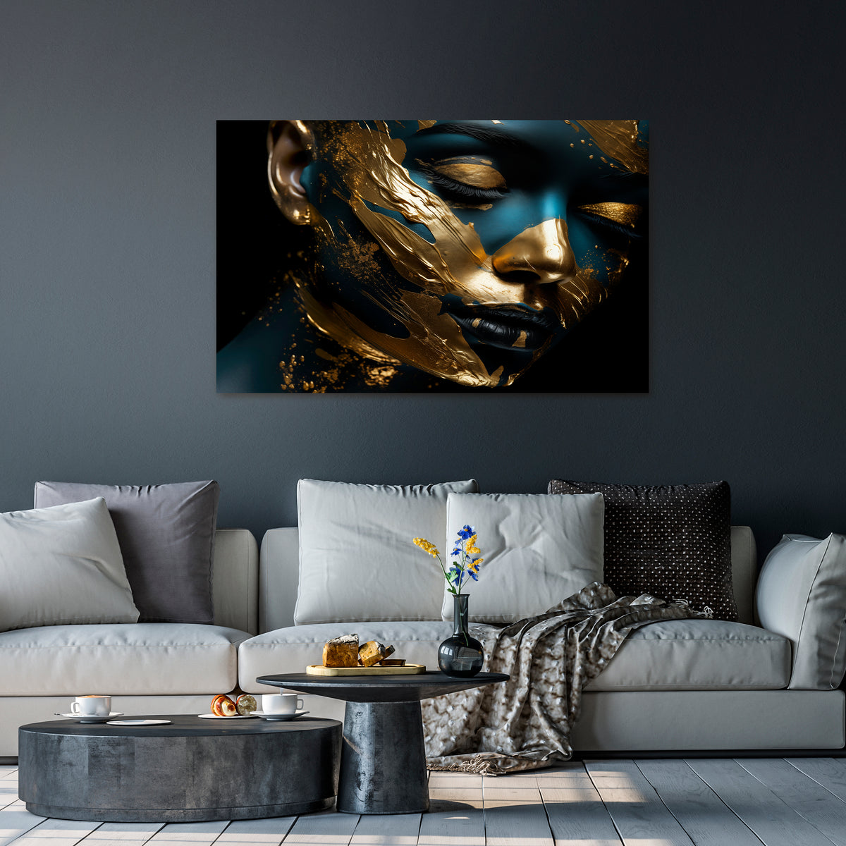 GILDED GRACE Cuadro en lienzo horizontal