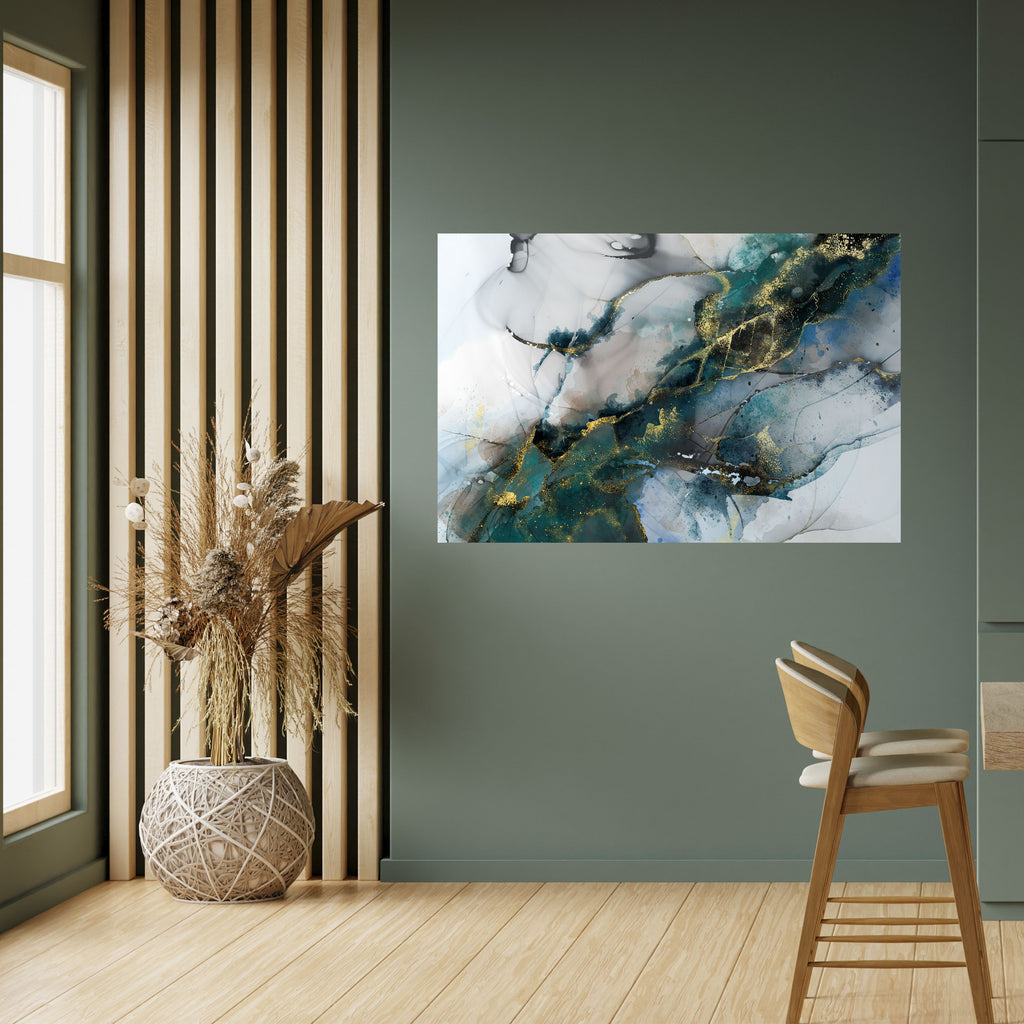 SERENE DRIFT Póster horizontal autoadhesivo