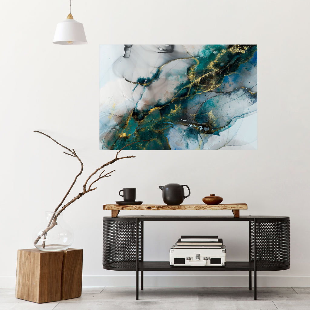 SERENE DRIFT Póster horizontal autoadhesivo