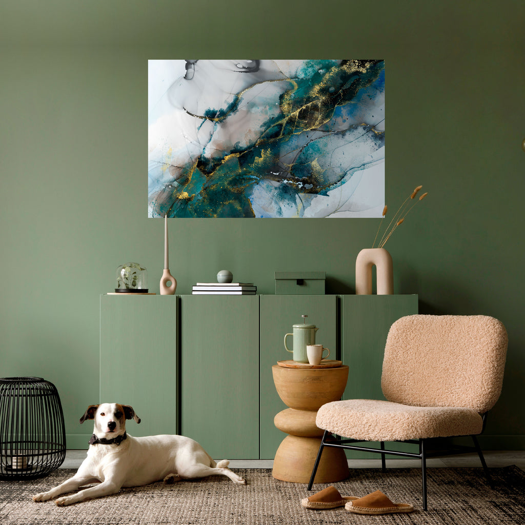 SERENE DRIFT Póster horizontal autoadhesivo