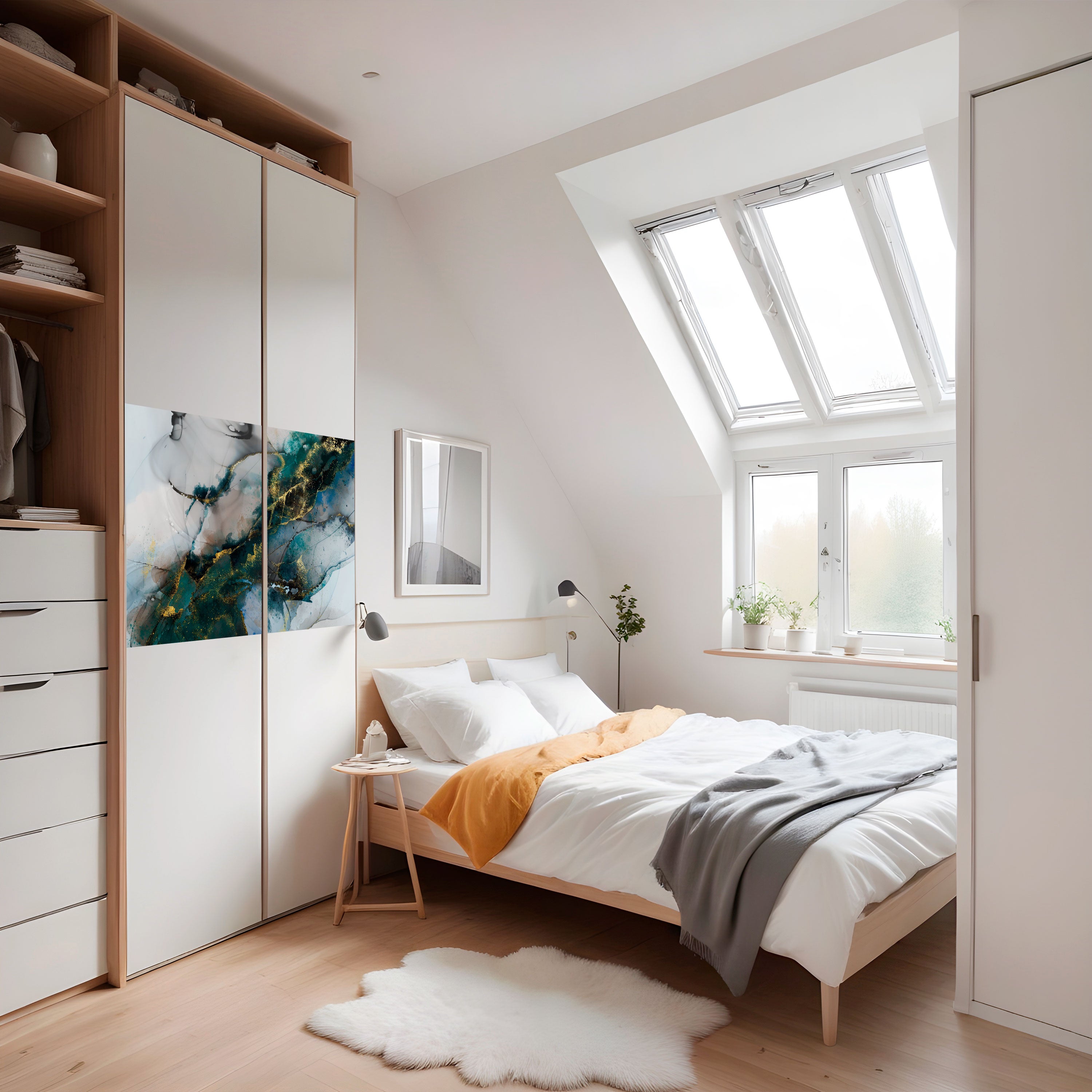 SERENE DRIFT Póster horizontal autoadhesivo