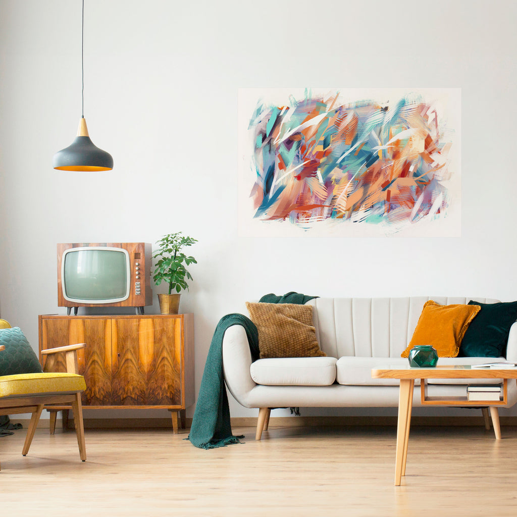 Póster horizontal autoadhesivo DREAMLIKE PALETTE