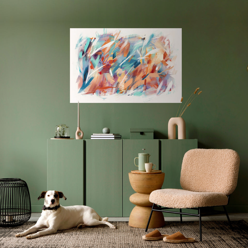 Póster horizontal autoadhesivo DREAMLIKE PALETTE