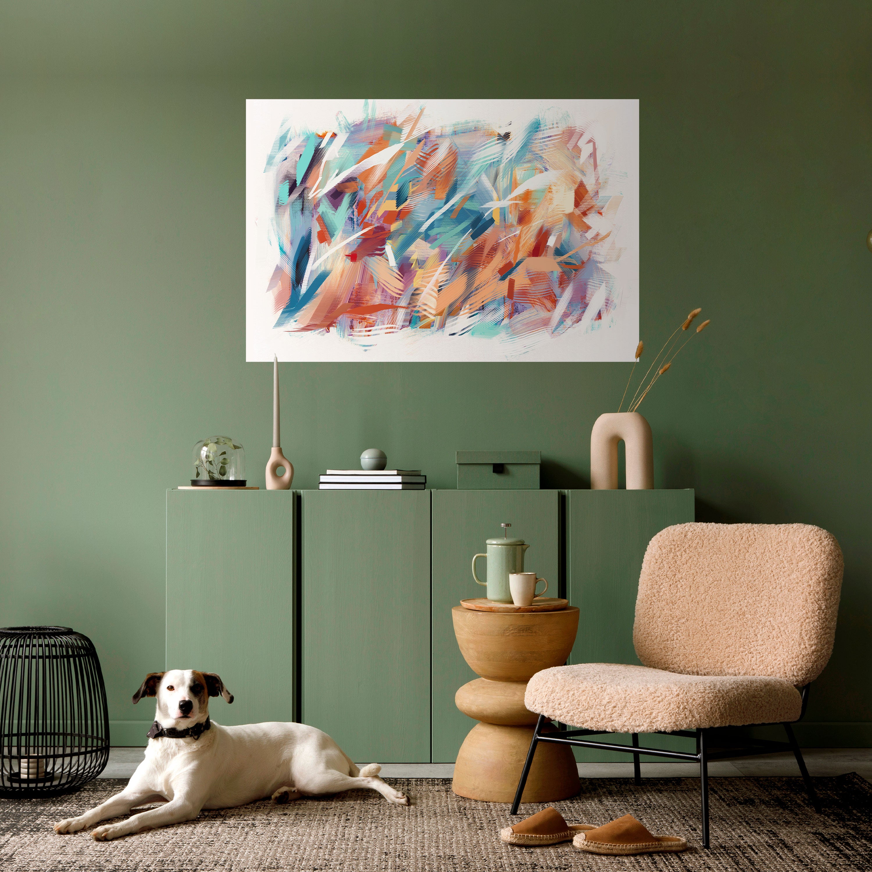 Póster horizontal autoadhesivo DREAMLIKE PALETTE