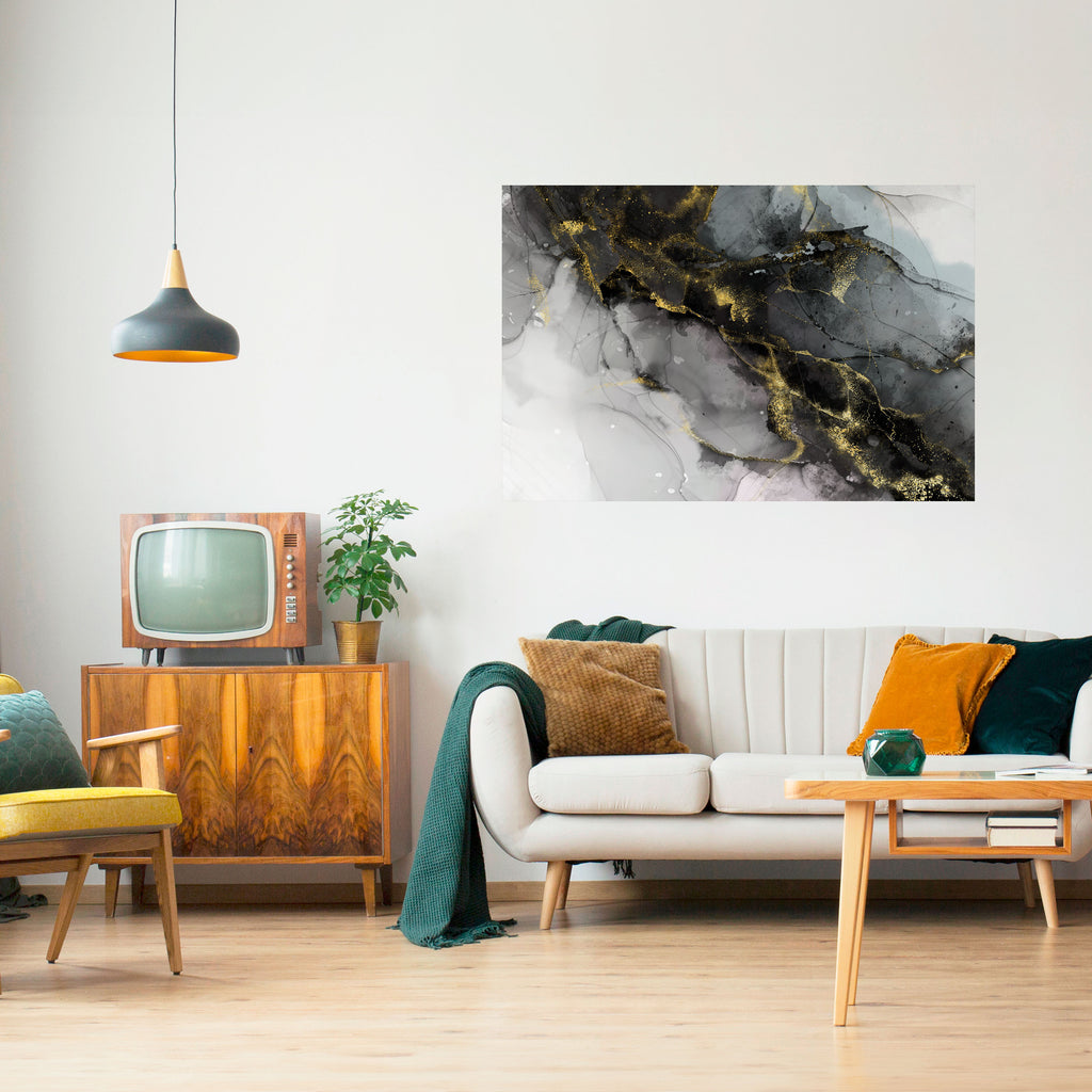 Póster horizontal autoadhesivo "Susurros tranquilos"