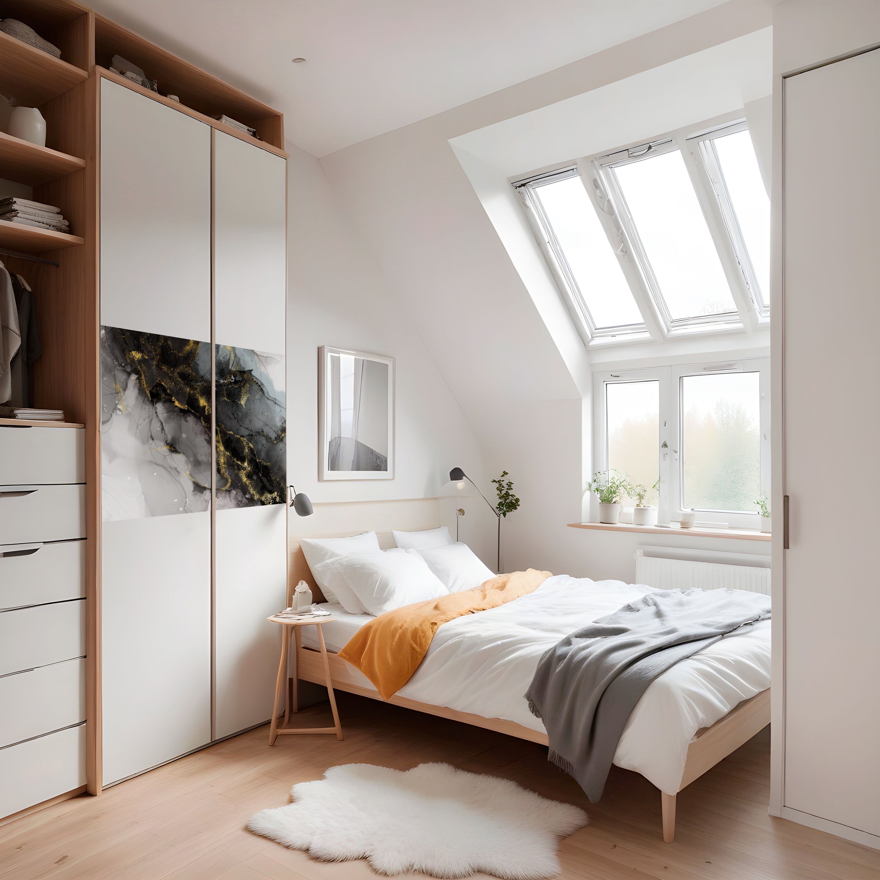 Póster horizontal autoadhesivo "Susurros tranquilos"