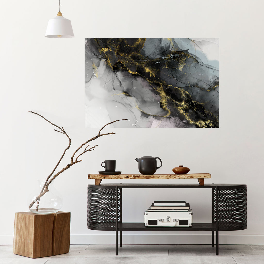 Póster horizontal autoadhesivo "Susurros tranquilos"