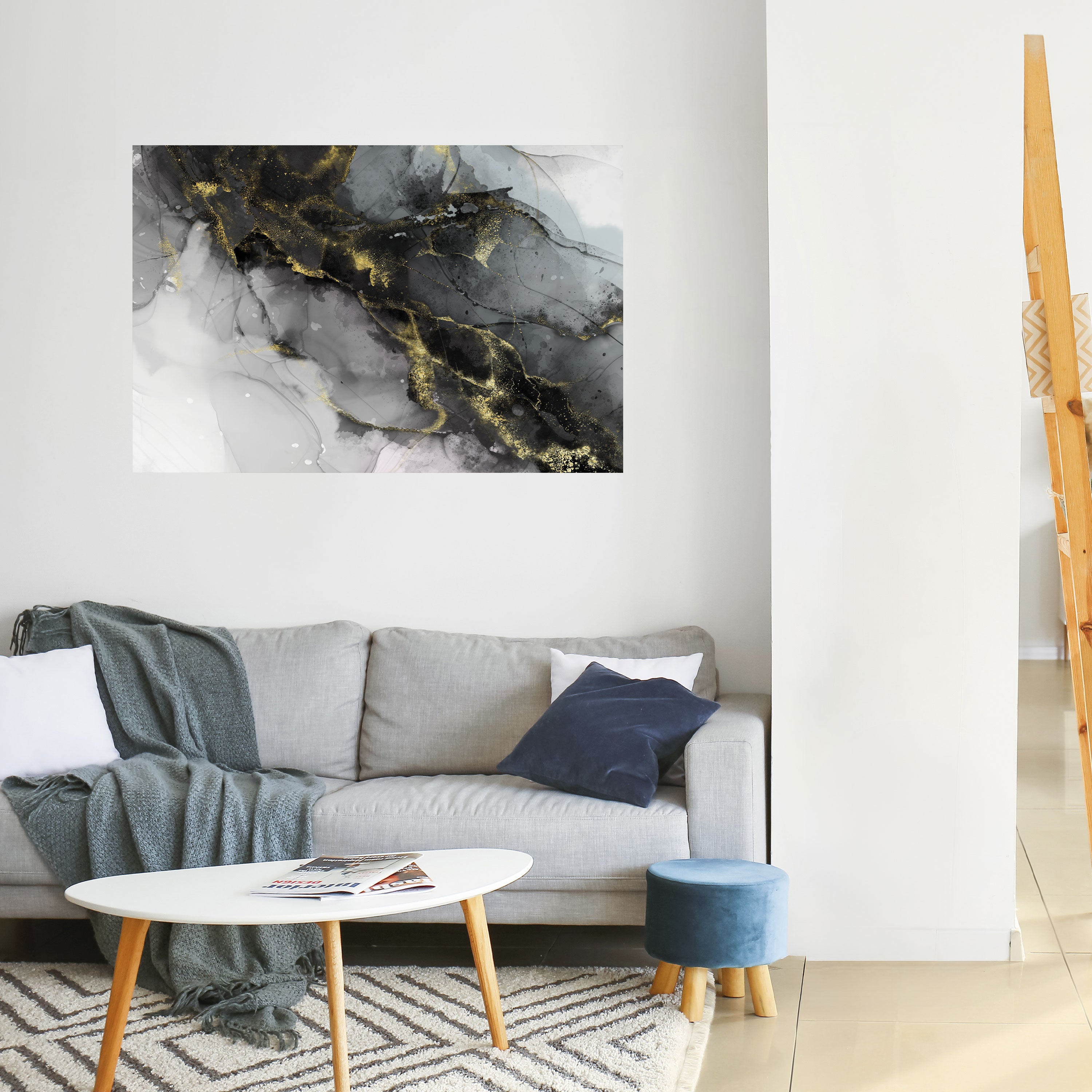 Póster horizontal autoadhesivo "Susurros tranquilos"