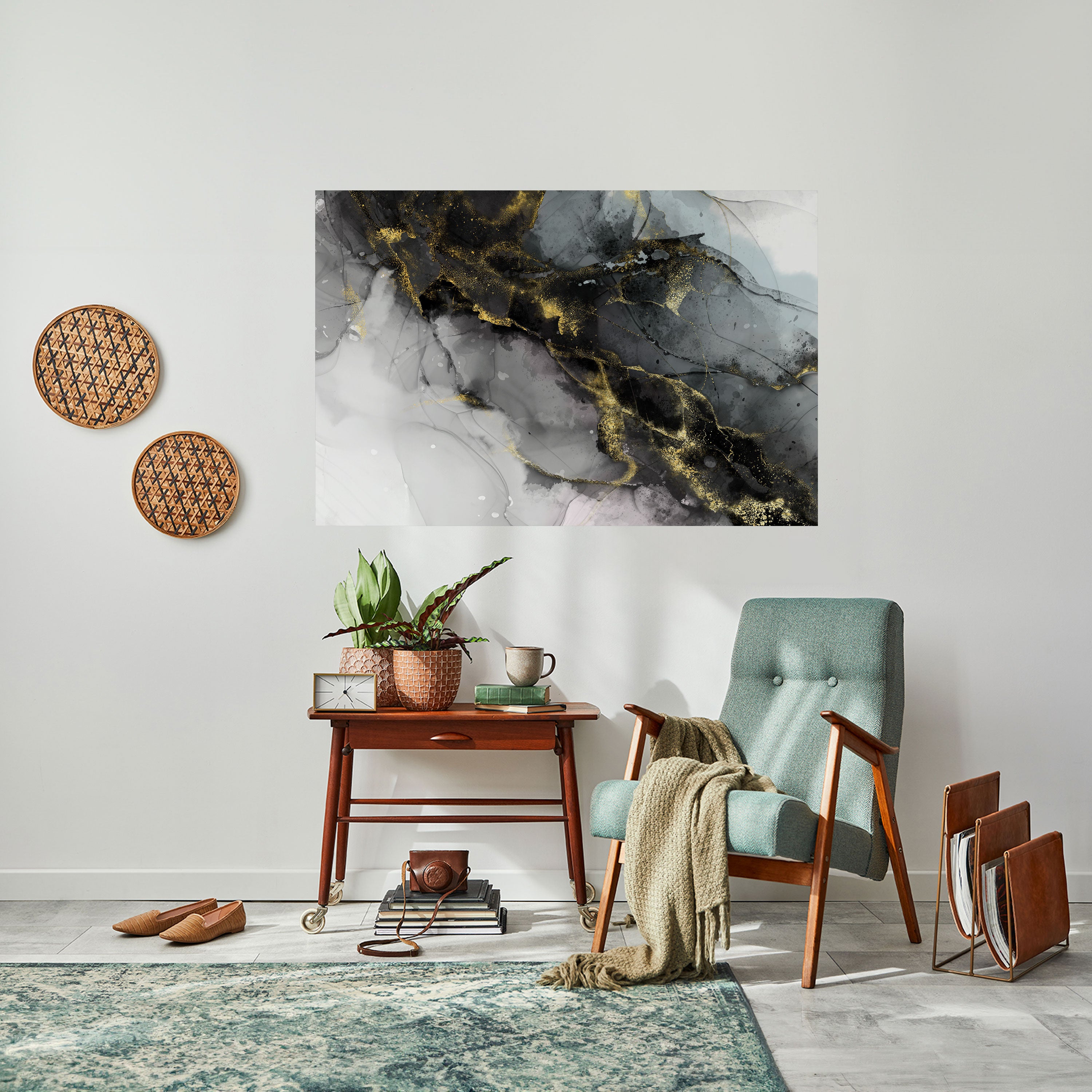 Póster horizontal autoadhesivo "Susurros tranquilos"