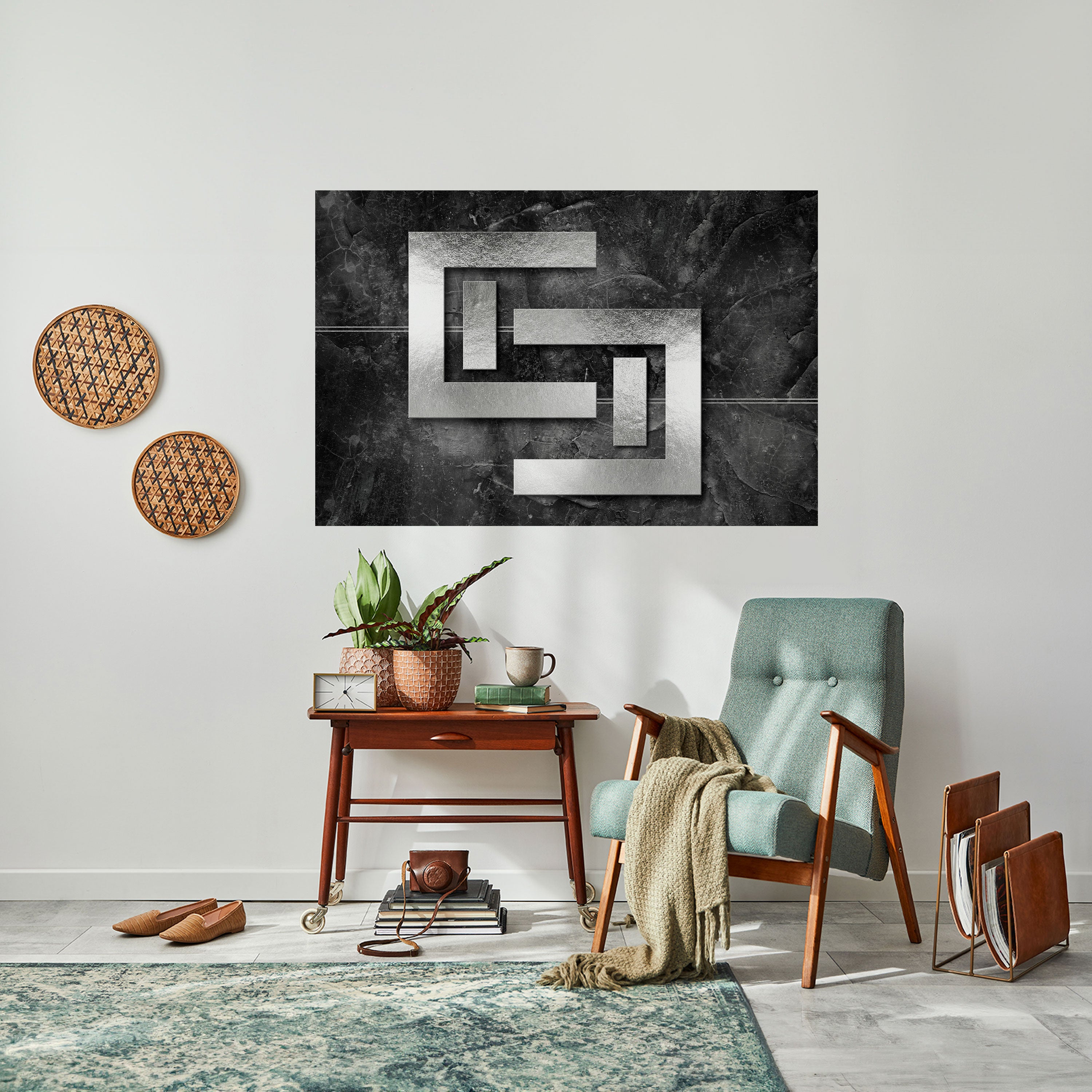 Póster horizontal autoadhesivo STEEL CAPTURE