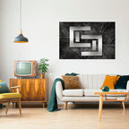 STEEL CAPTURE Póster Horizontal Adhesivo