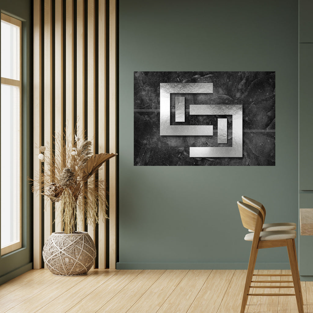 Póster horizontal autoadhesivo STEEL CAPTURE