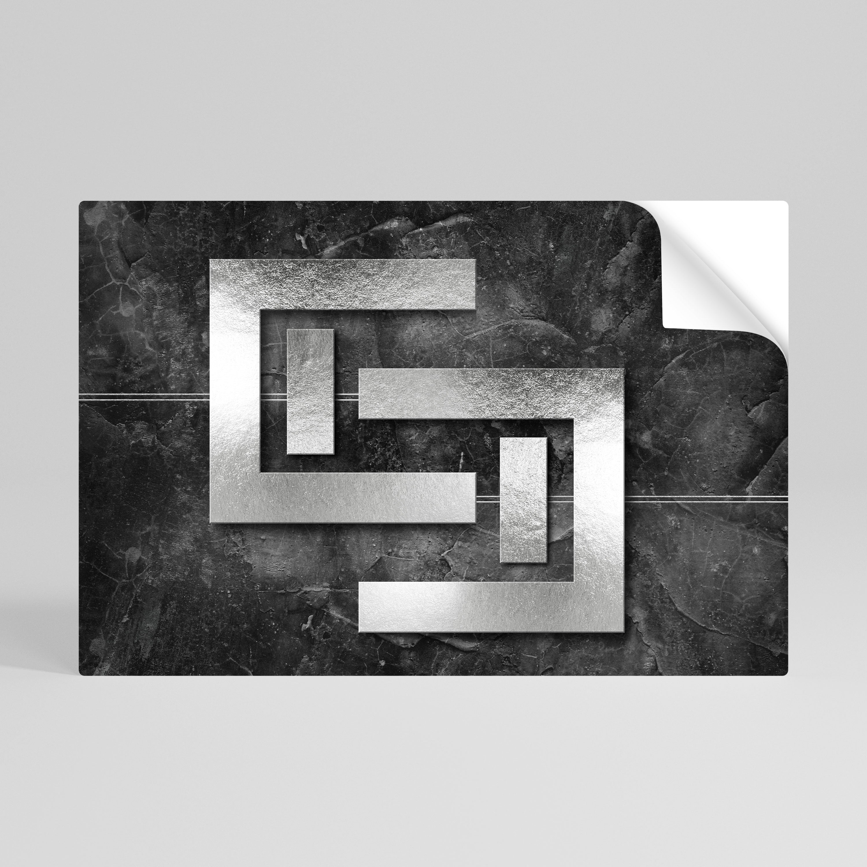 Póster horizontal autoadhesivo STEEL CAPTURE