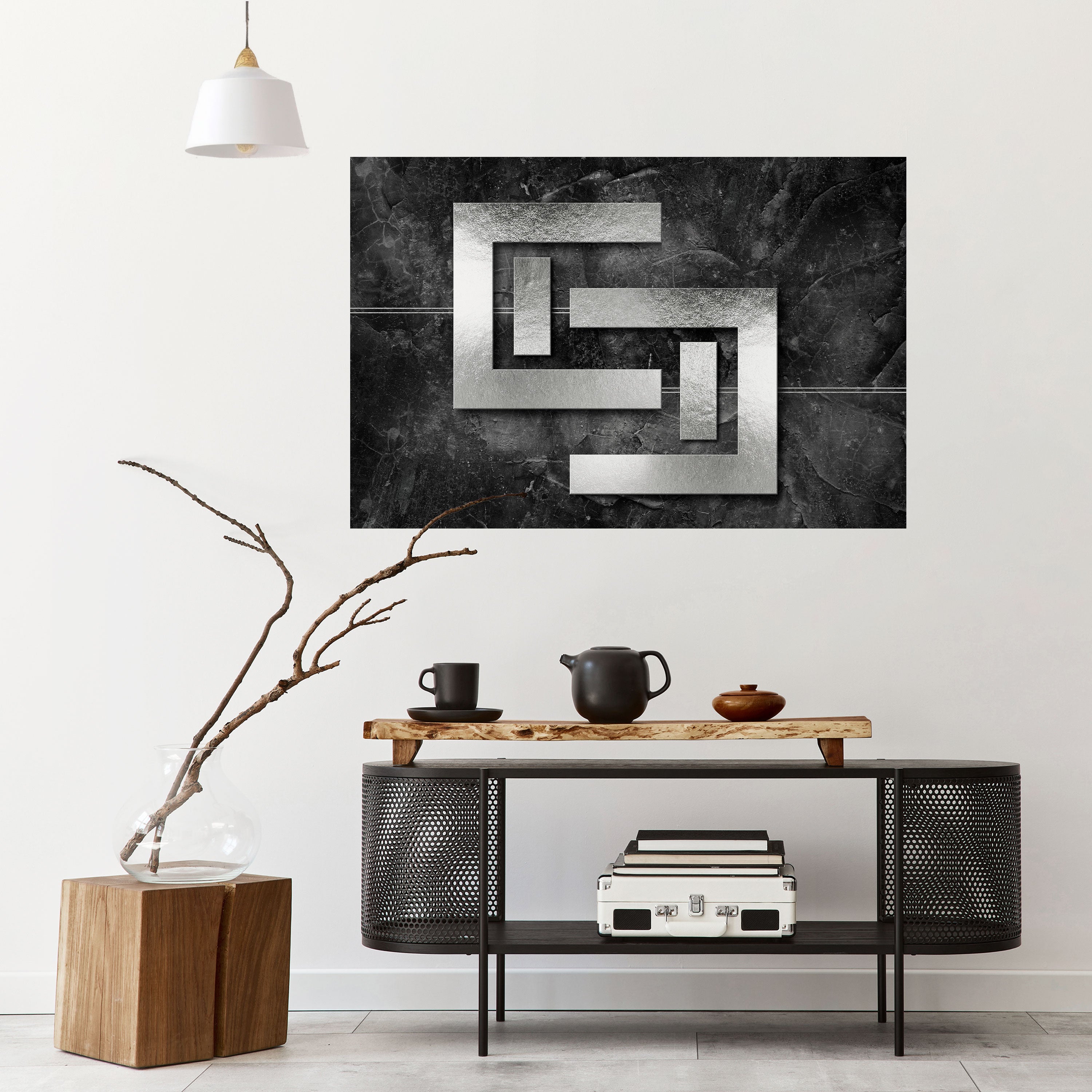 Póster horizontal autoadhesivo STEEL CAPTURE