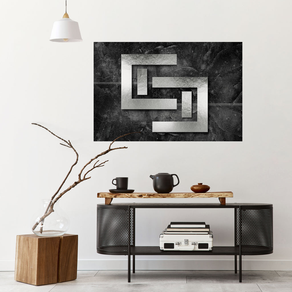 Póster horizontal autoadhesivo STEEL CAPTURE