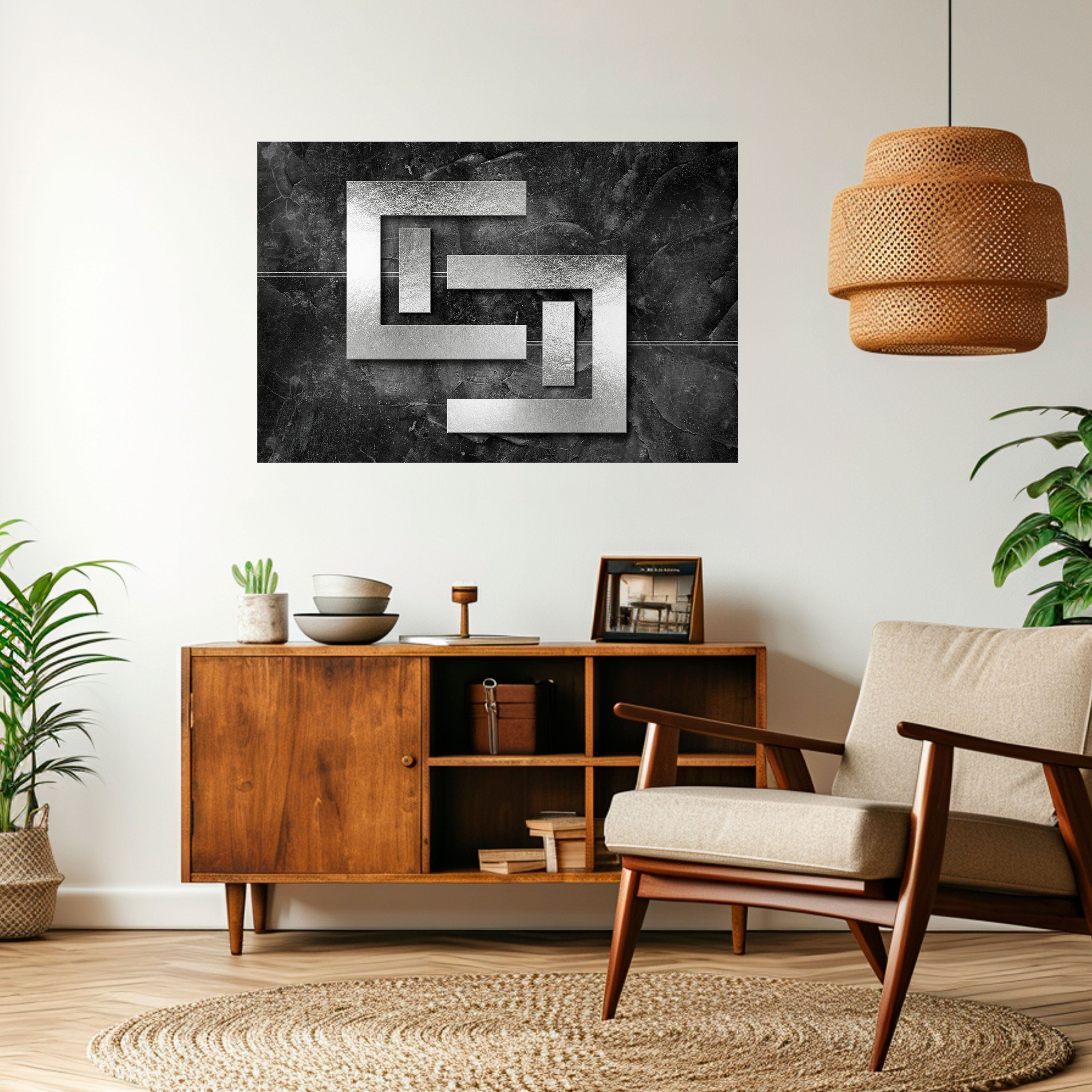 Póster horizontal autoadhesivo STEEL CAPTURE