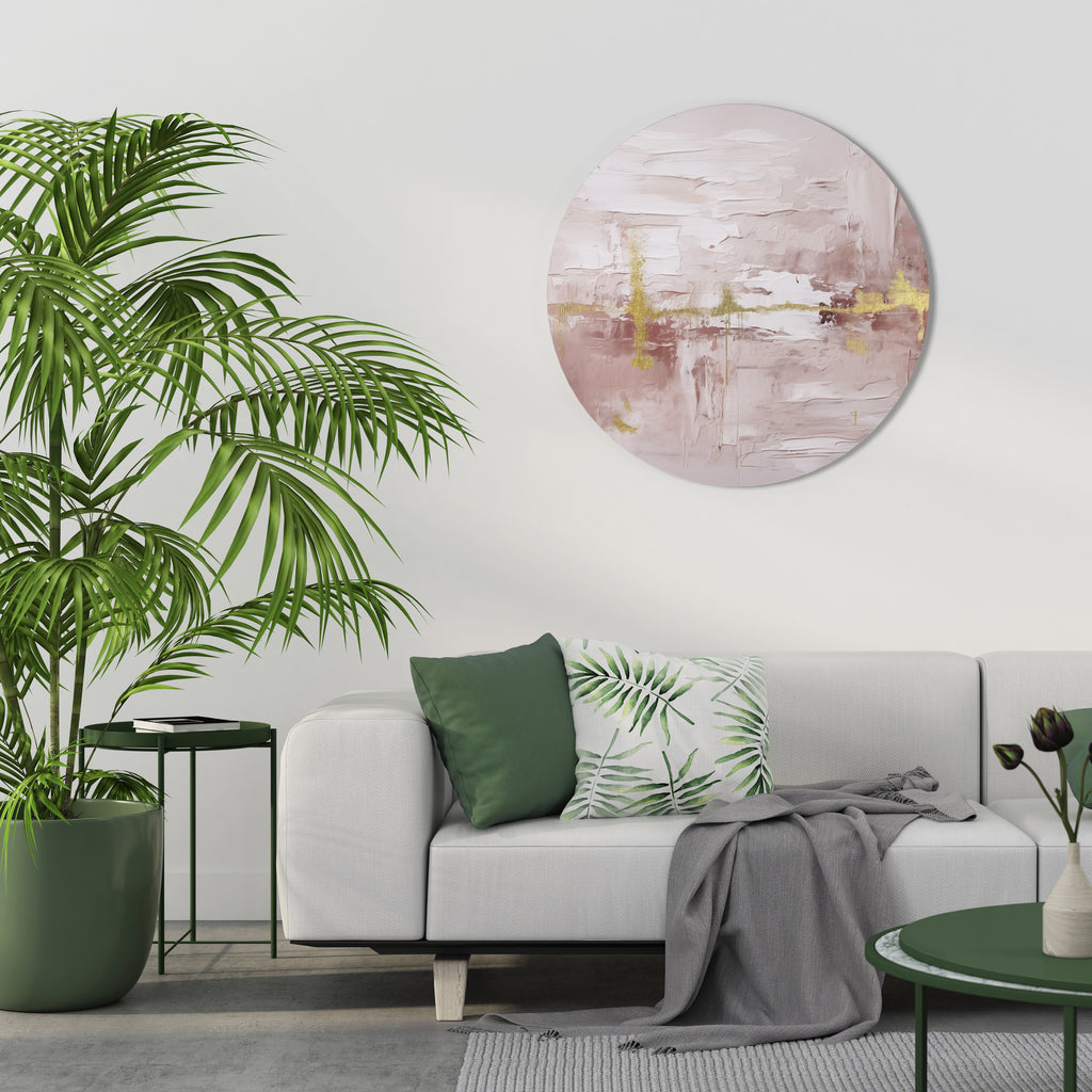 PROSECCO IMPRESSION Round Wall Art