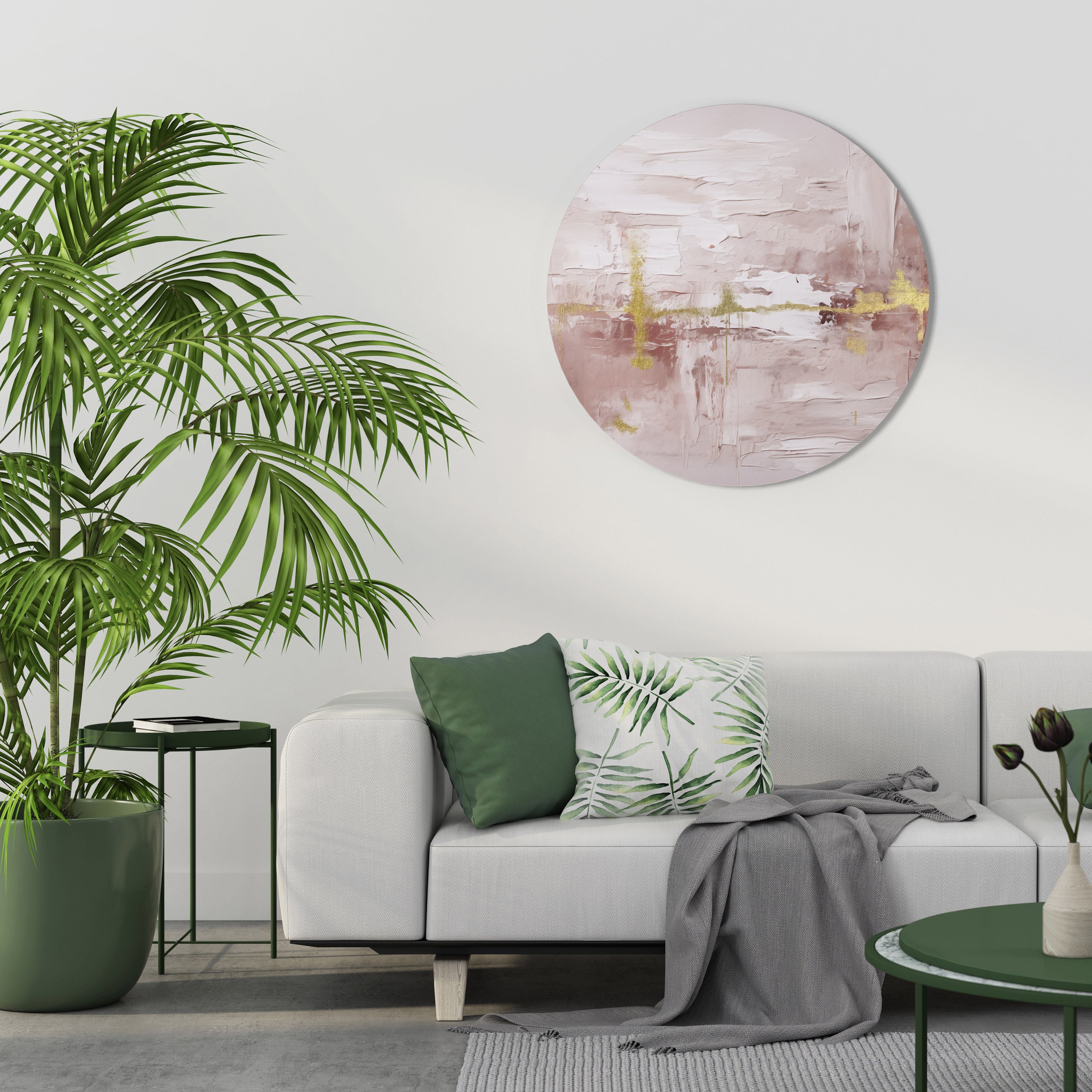 PROSECCO IMPRESSION Round Wall Art