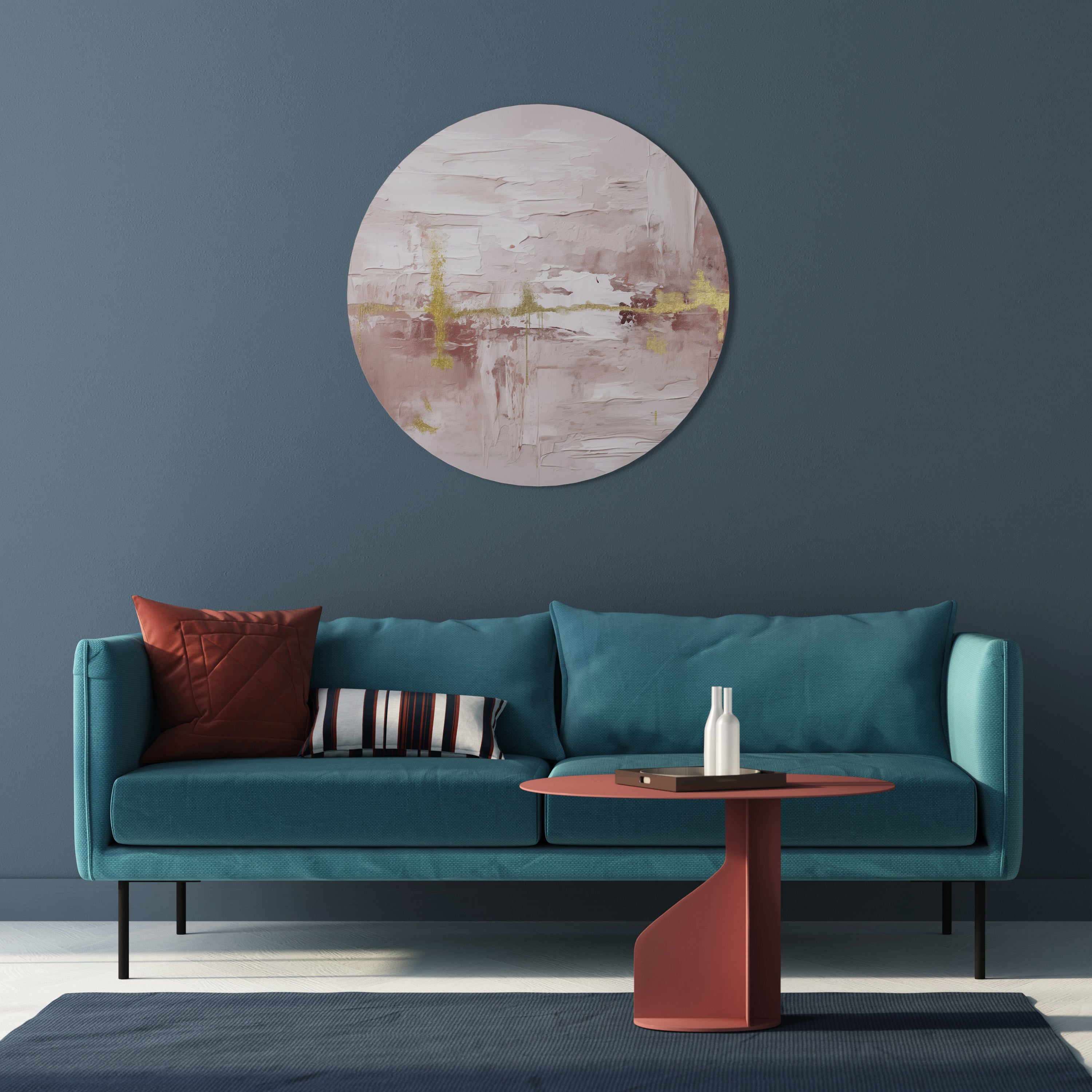 PROSECCO IMPRESSION Round Wall Art
