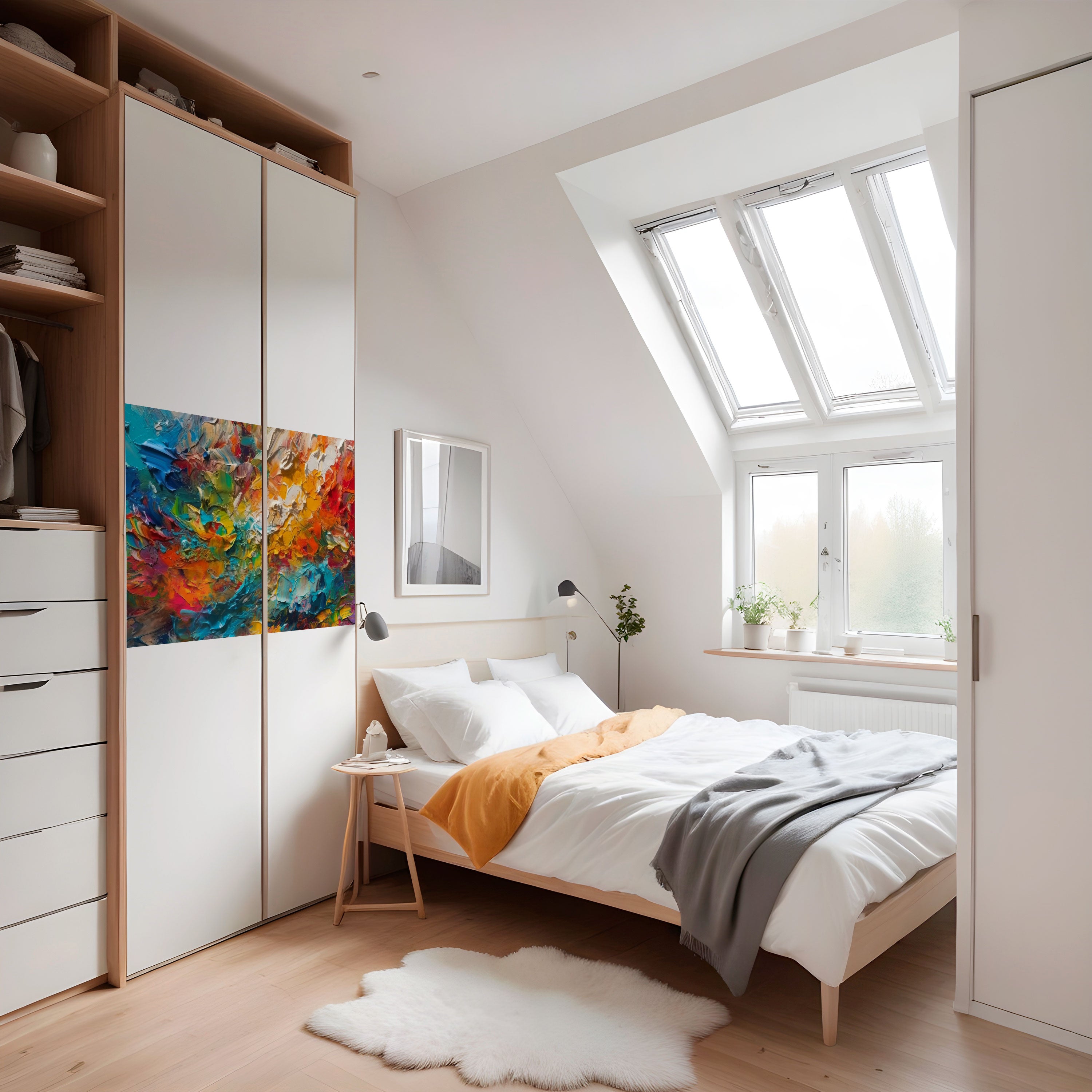 Susurros de color Póster horizontal autoadhesivo